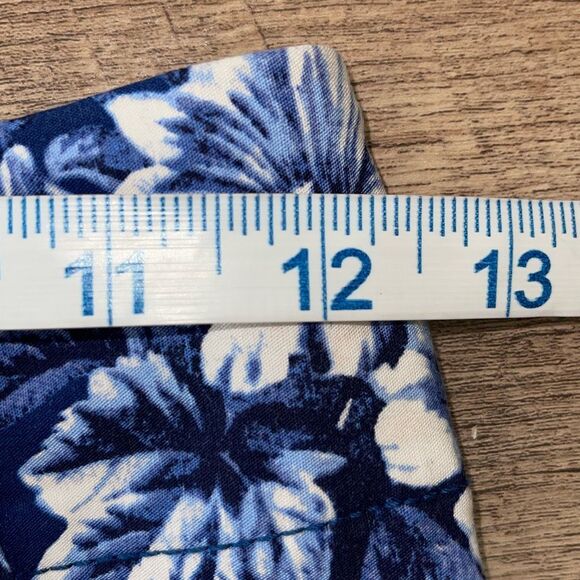 Maeve By Anthropologie Womens The Collette Wide Leg Floral Crop Pants Blue Sz 24 - Picture 9 of 11
